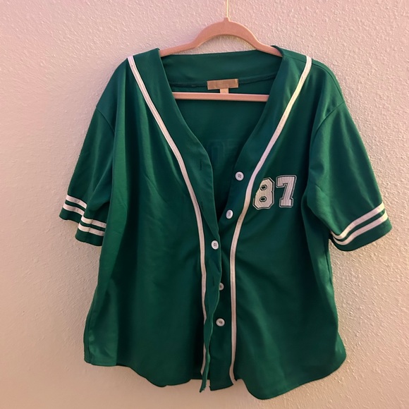 Los Angeles California Green Baseball jersey - Picture 2 of 3